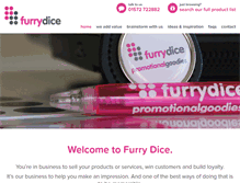 Tablet Screenshot of furry-dice.co.uk
